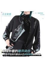 1/3 Delusion Genshin Impact Xiao Neo Chinese Workwear Black Outfit Cosplay Costume
